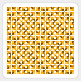 Geometric Diamond Pattern (Gold) Magnet